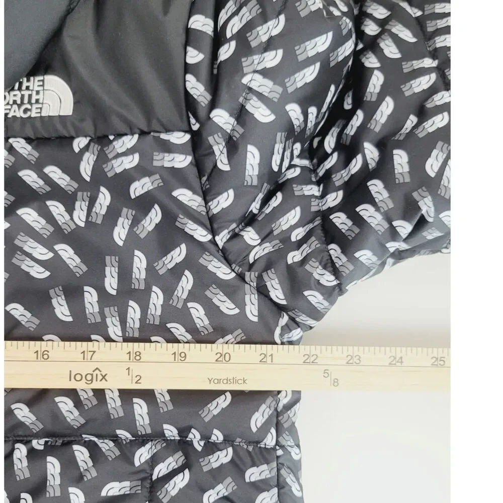 The North Face Reverse Shasta Full Zip Hooded Jacket in Black Vector Field sz XL